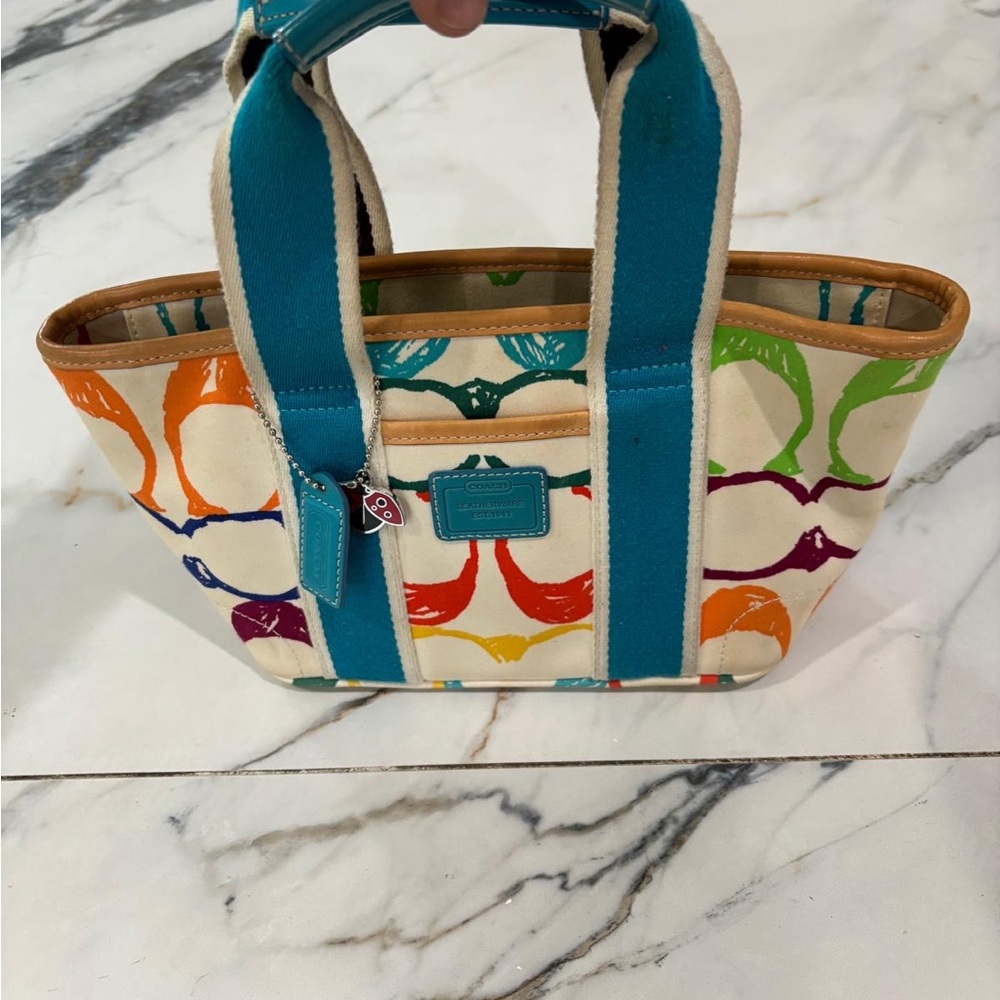 Coach Multicolor Canvas Tote Bag